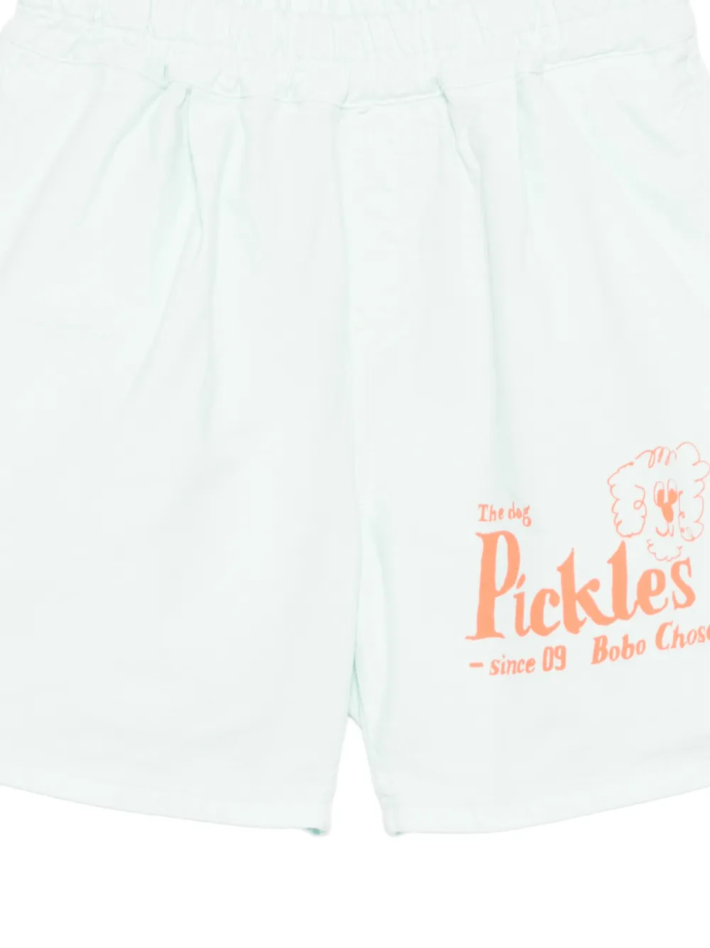 Graphic-Print Drawstring-Fastening Shorts