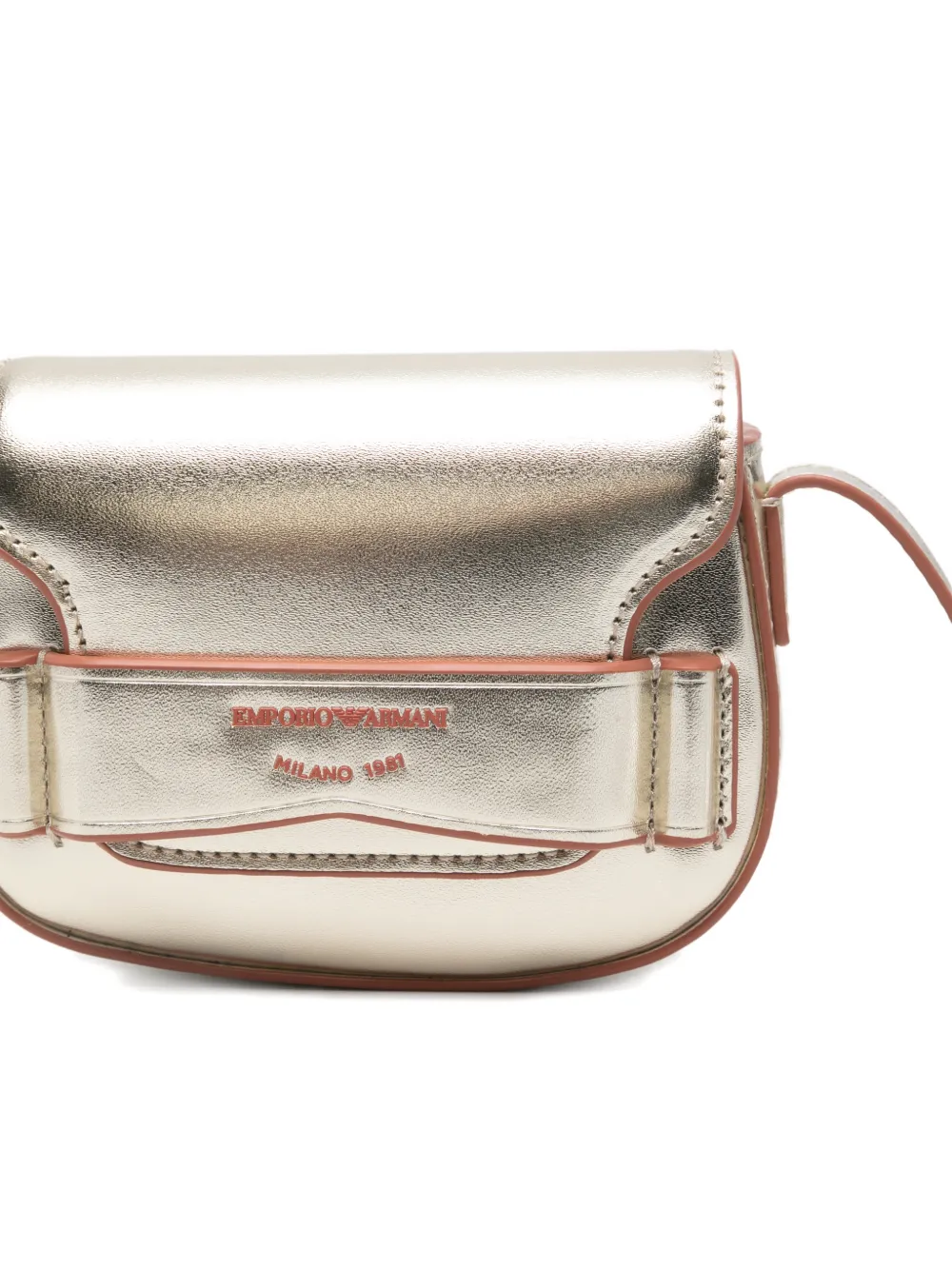 Emporio Armani Kids Schoudertas met bloemenpatch Goud