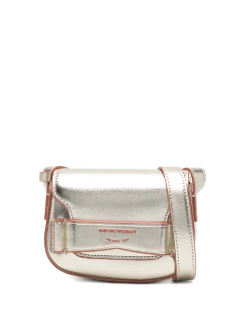 Emporio Armani Kids bolsa de hombro con aplique del logo