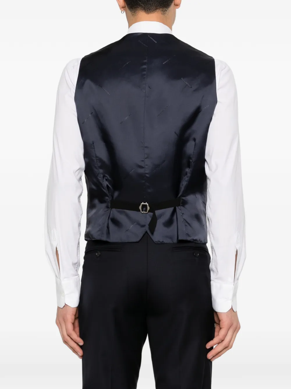 Tagliatore Gilet met dubbele rij knopen Blauw
