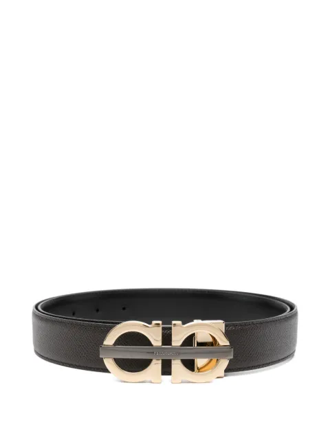 Ferragamo Gancini-buckle leather belt