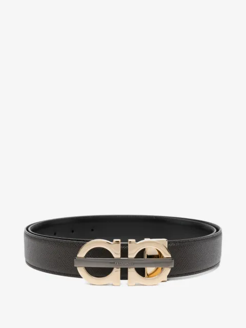 Ferragamo Gancini-buckle leather belt
