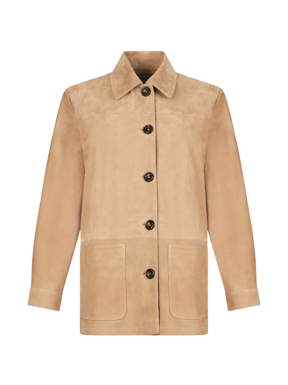 LIU JO collar pockets suede jacket - Toni neutri