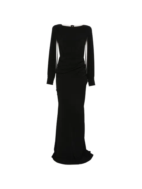 Elisabetta Franchi long-sleeve backless dress