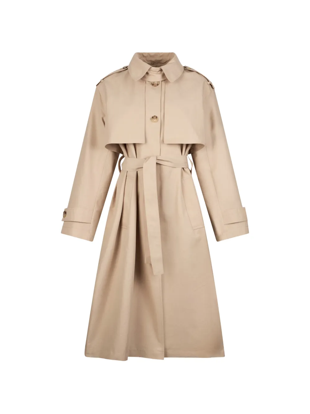 LIU JO scarf gabardine trench coat - Toni neutri
