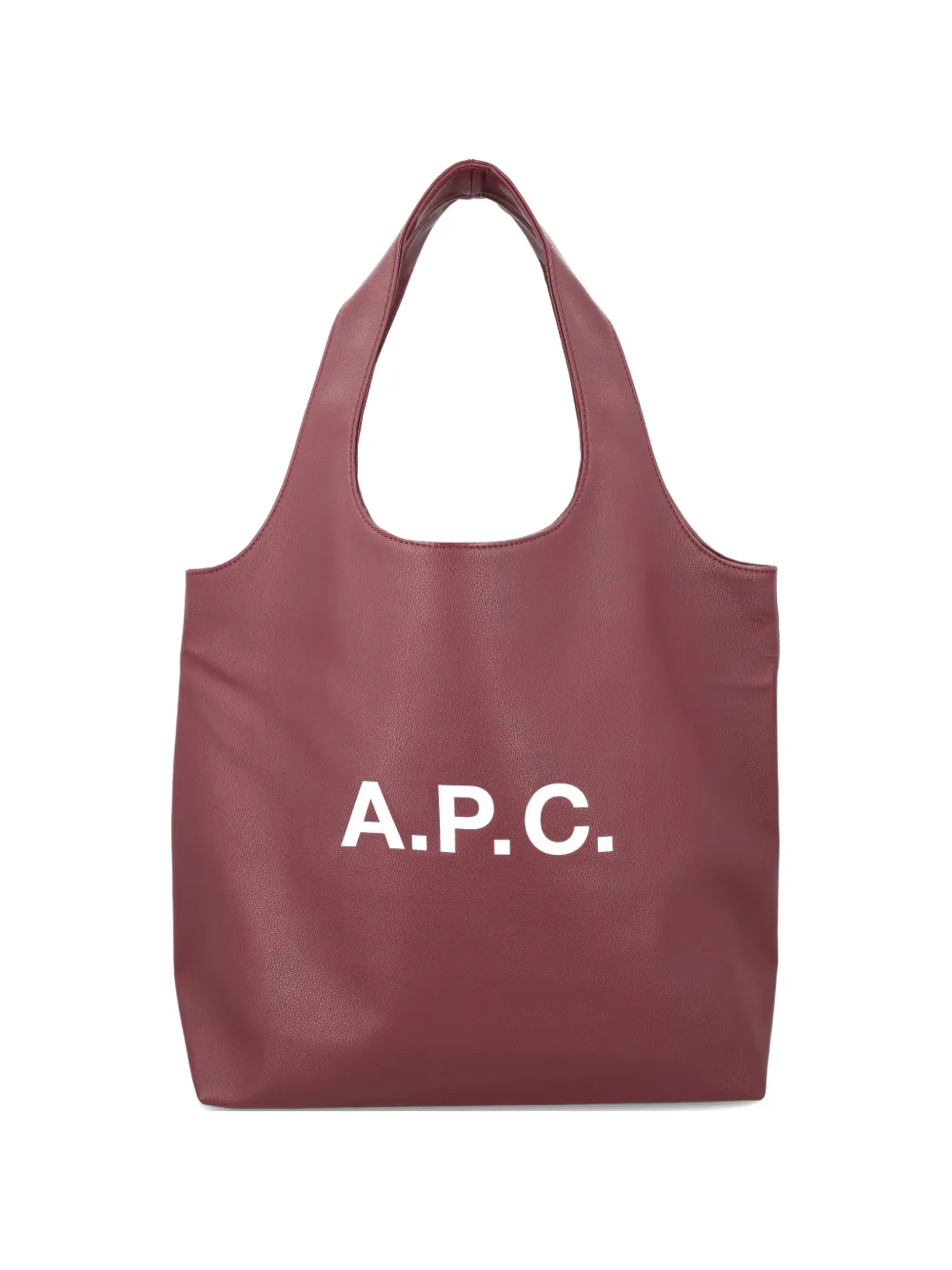 A.P.C. logo-print shoulder bag - Rosso