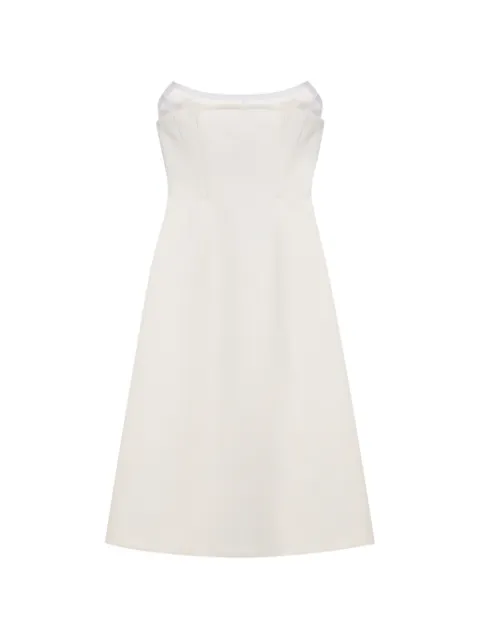 Blumarine shaped-neck midi dress