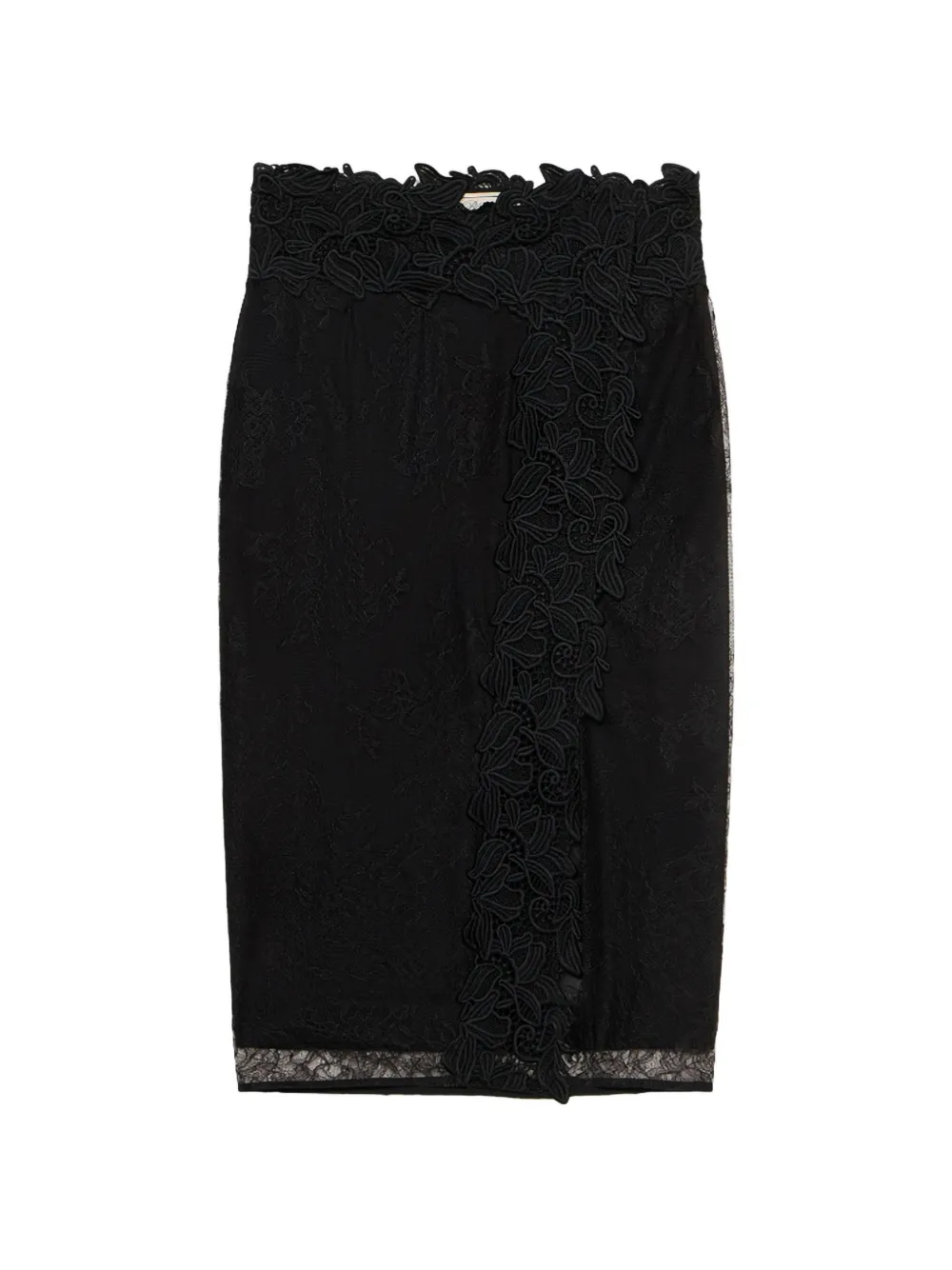 Blumarine lace midi skirt - Schwarz