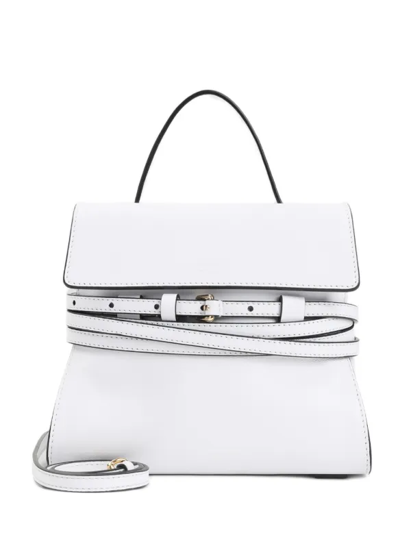 Moschino Small Tie Me Bag in White