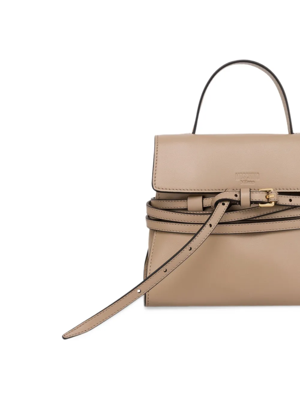 Moschino Leren schoudertas Wit