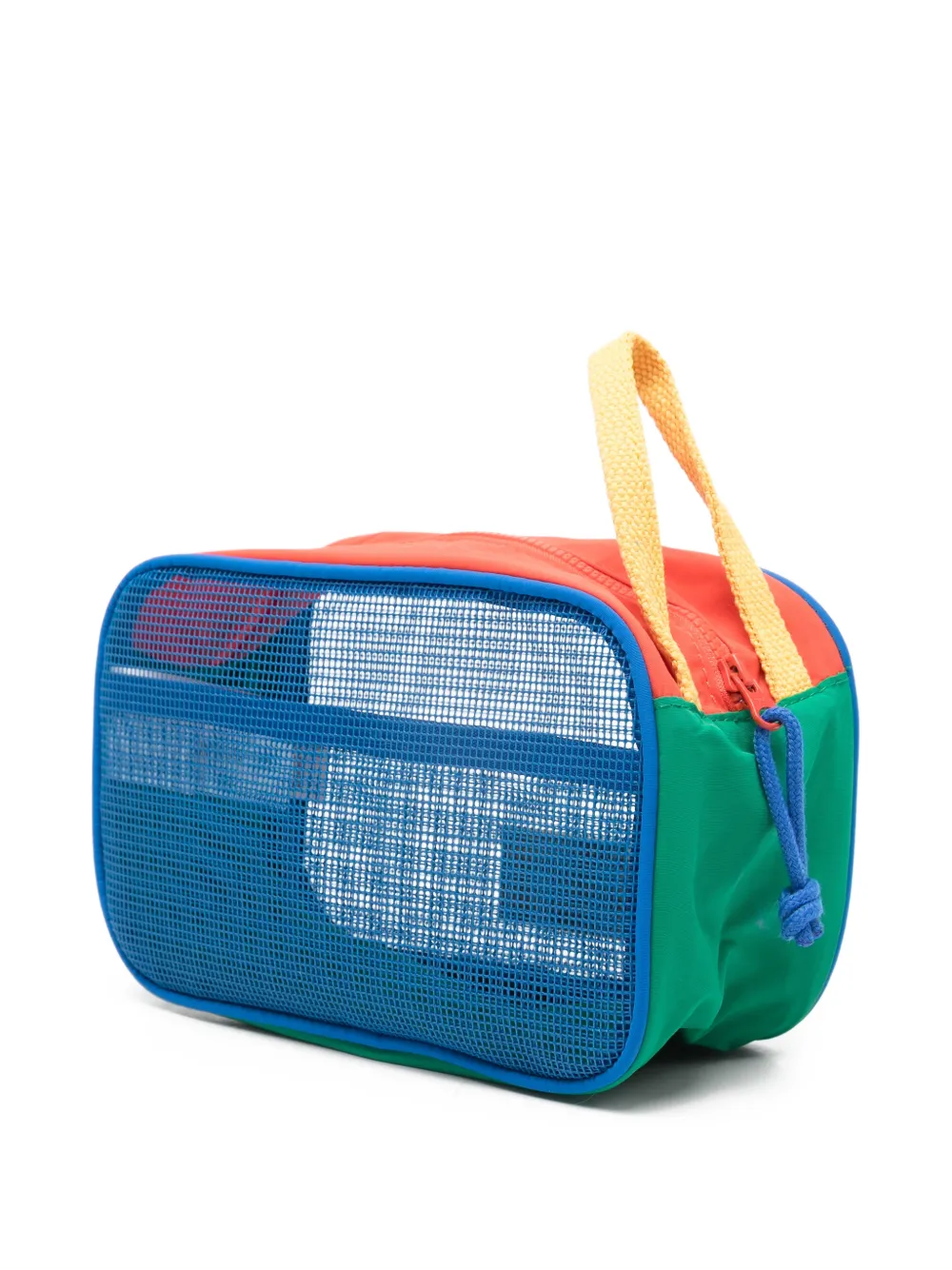 Bobo Choses Buidel met colourblocking en mesh vlak Blauw