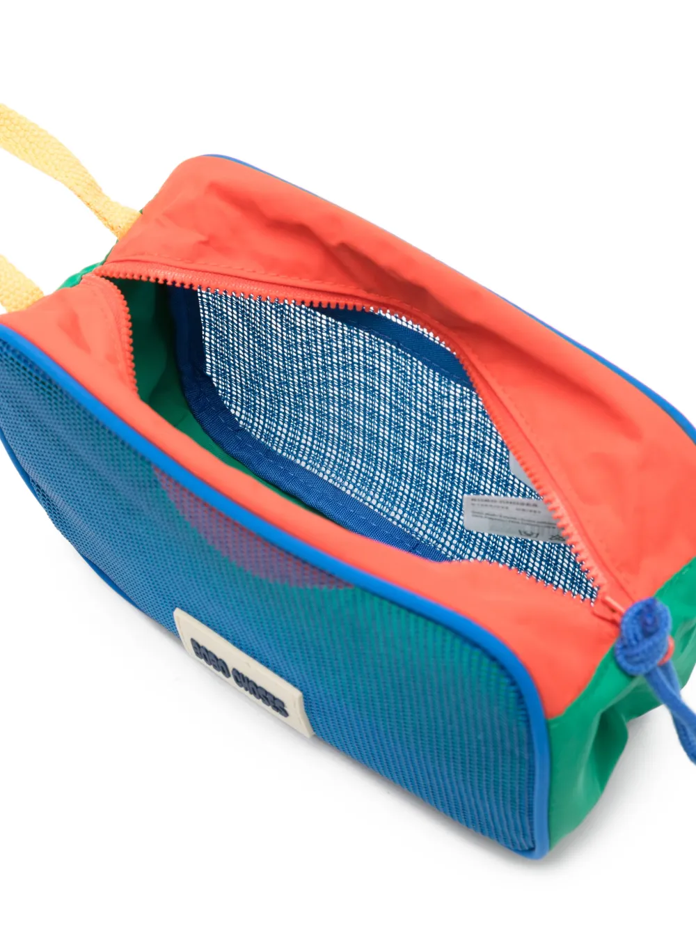 Bobo Choses Buidel met colourblocking en mesh vlak Blauw