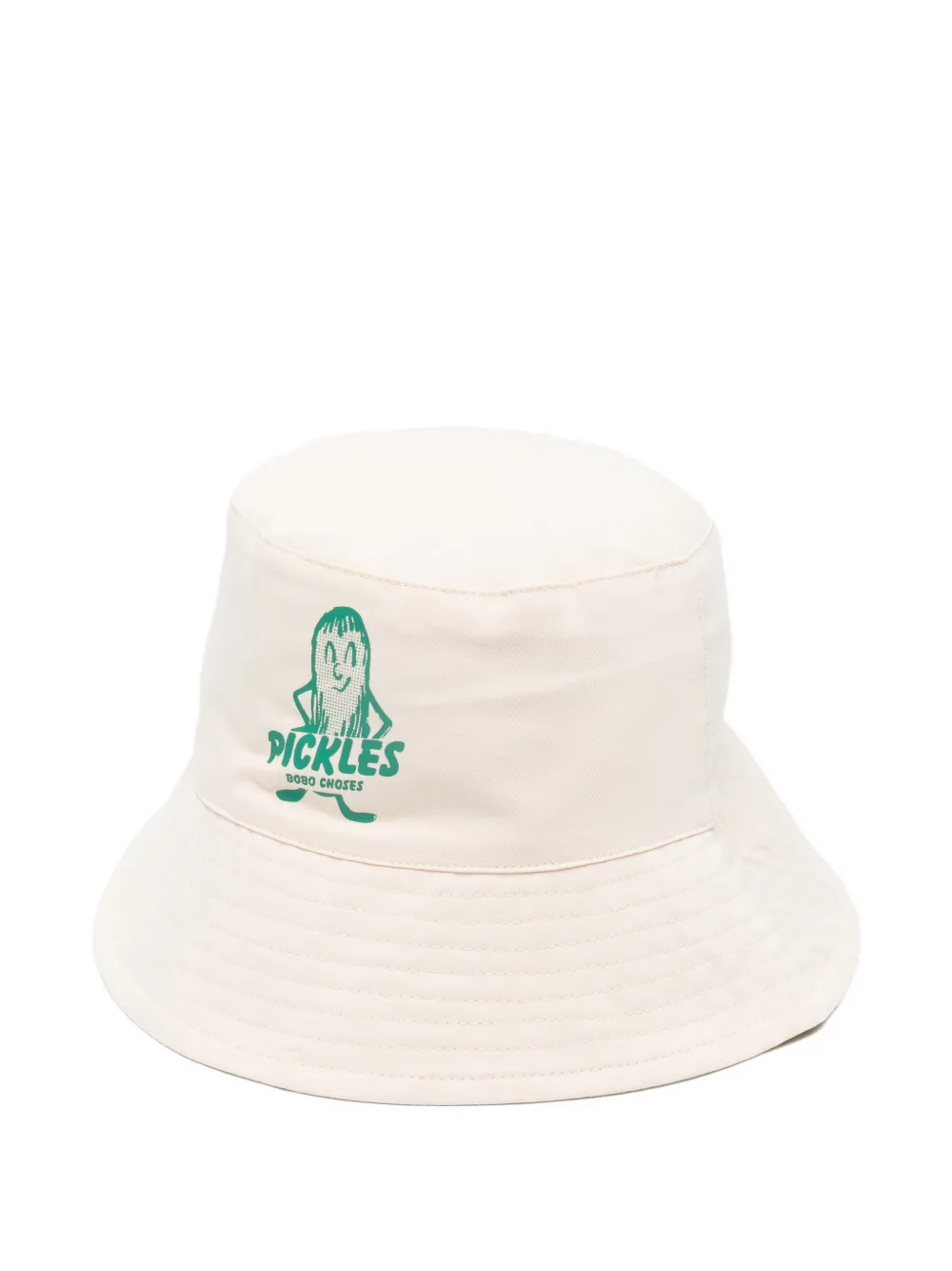 Bobo Choses graphic-print bucket hat - Toni neutri