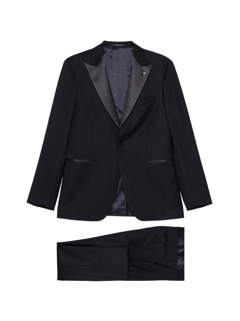 Tagliatore shawl-lapel suit - Nero