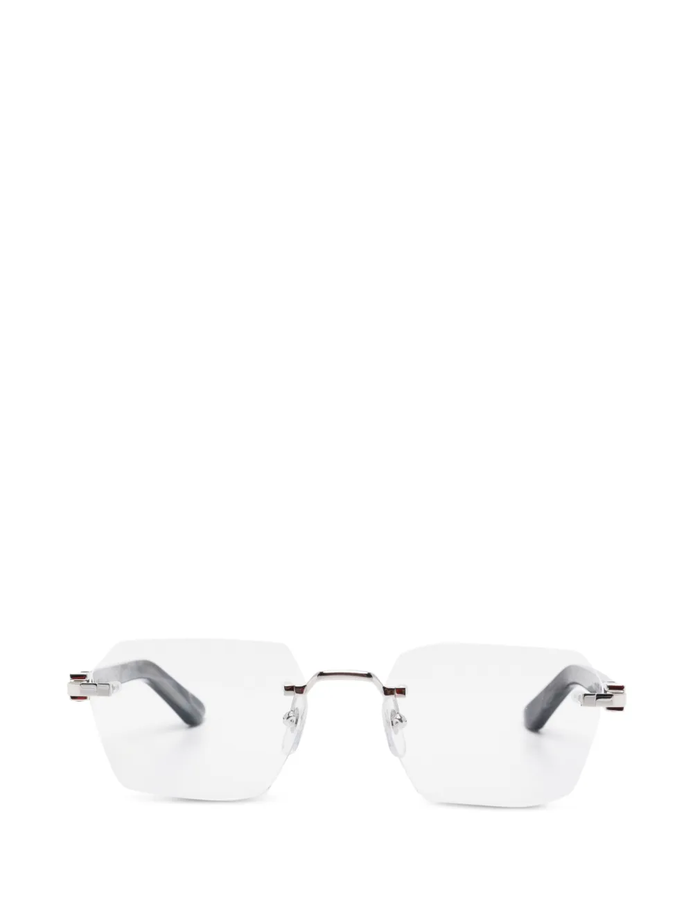 Cartier Eyewear rectangle-frame glasses - Grigio