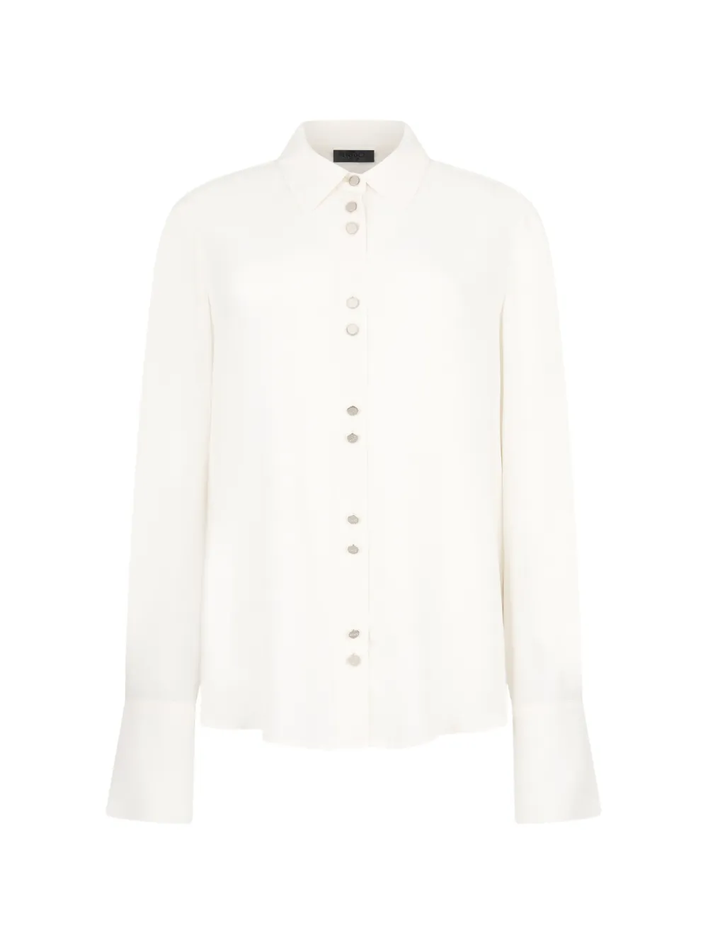LIU JO logo button cuff shirt - Toni neutri