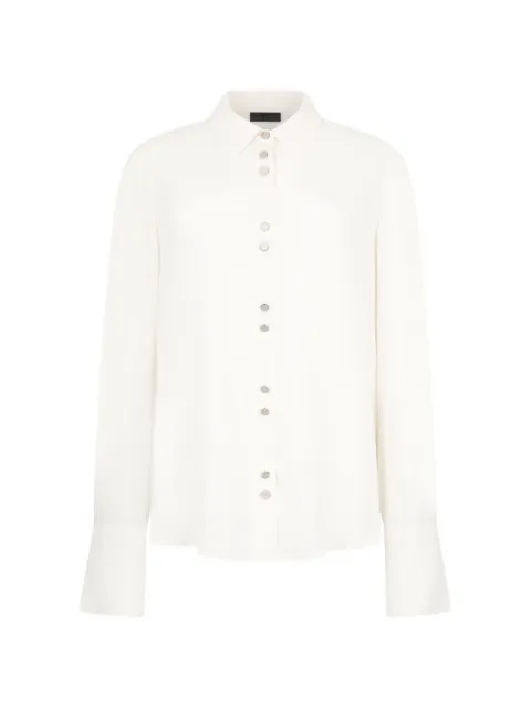 LIU JO logo button cuff shirt