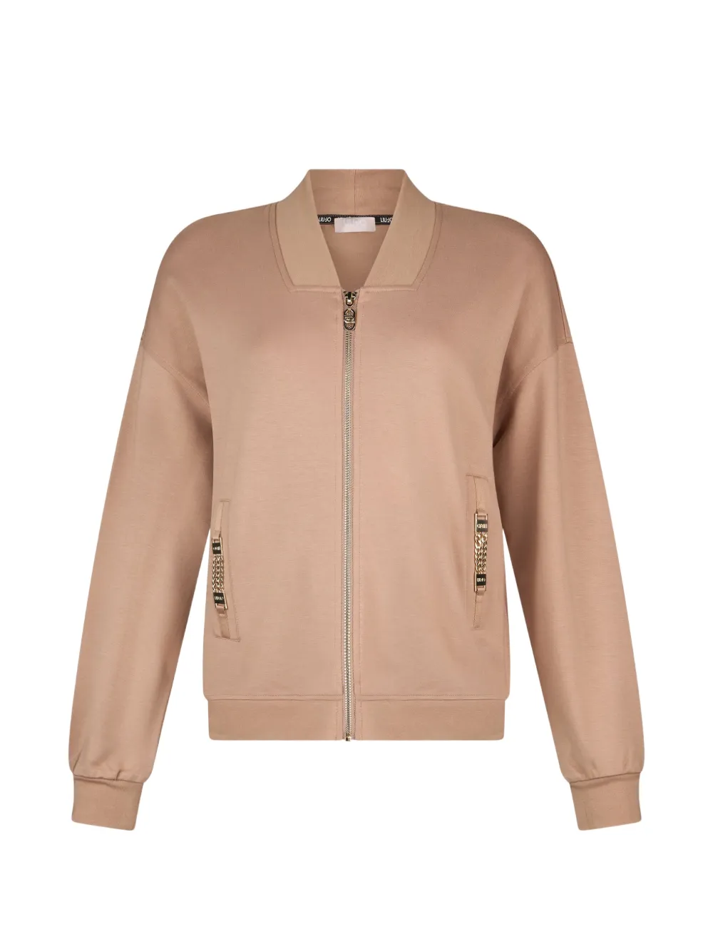 LIU JO zip-fastening sweatshirt - Toni neutri