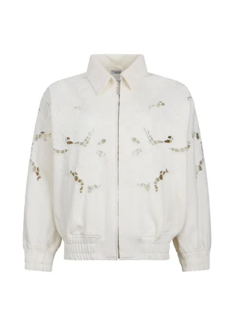 LIU JO openwork embroidered bomber jacket