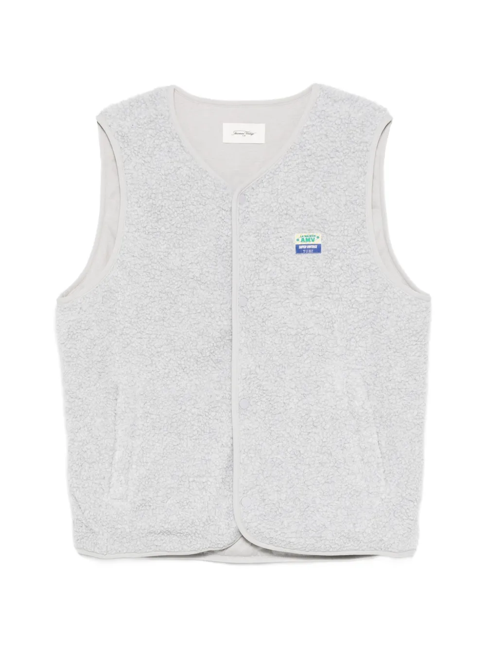 American Vintage Gilet con applicazione - Grigio