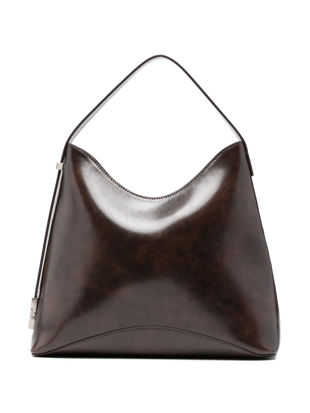 Osoi slouch leather shoulder bag - Marrone