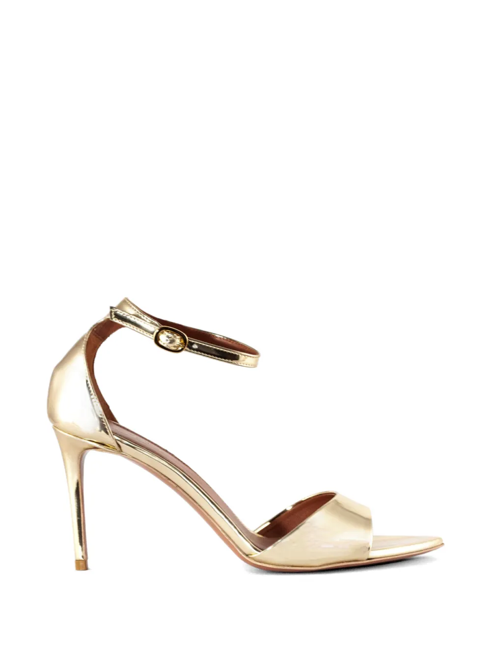 Castagna Aida metallic-effect leather sandals Goud