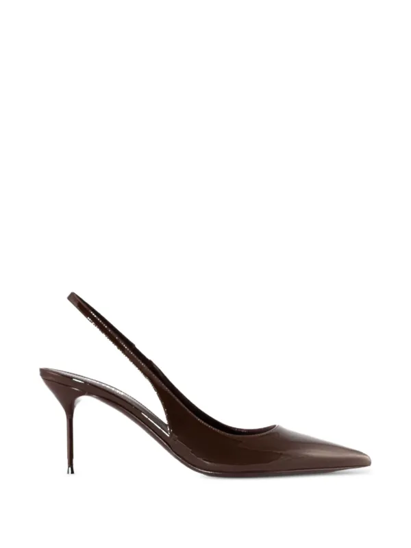 Paris Texas Lidia Point-toe Slingback Pumps in Brown