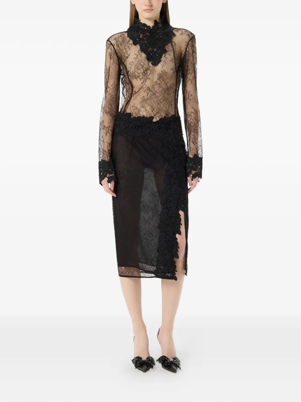  Blumarine Lace Bodysuit - Black 