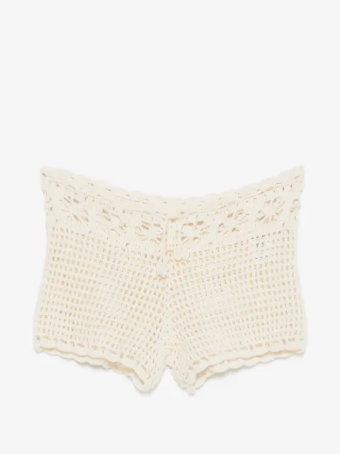 TERRY PUESTO Lido crochet-knit shorts