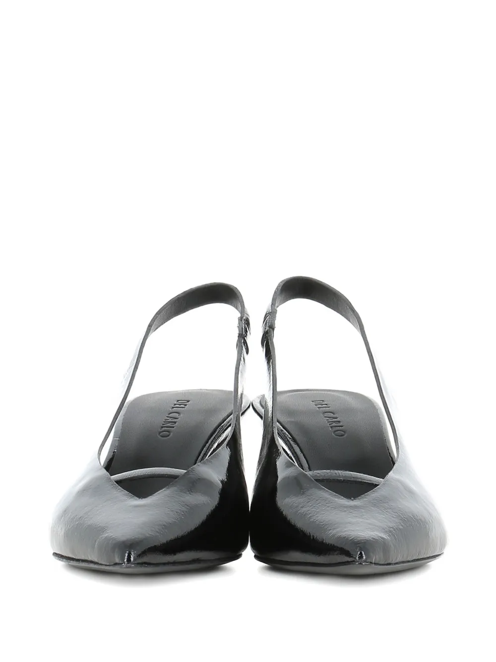 Del Carlo Slingback pumps met puntige neus Zwart