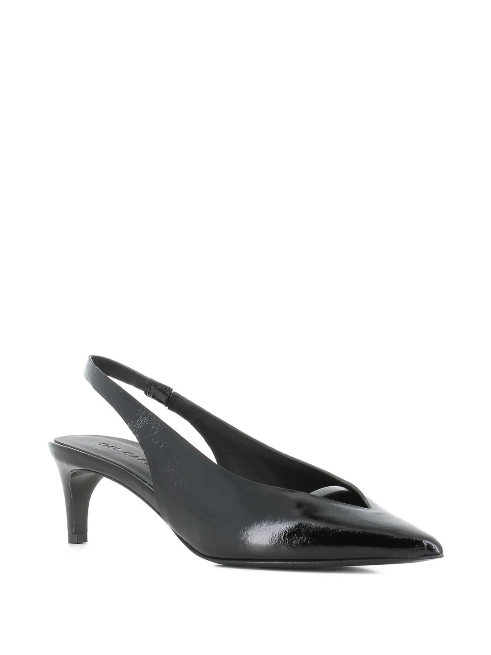 Del Carlo Slingback pumps met puntige neus Zwart