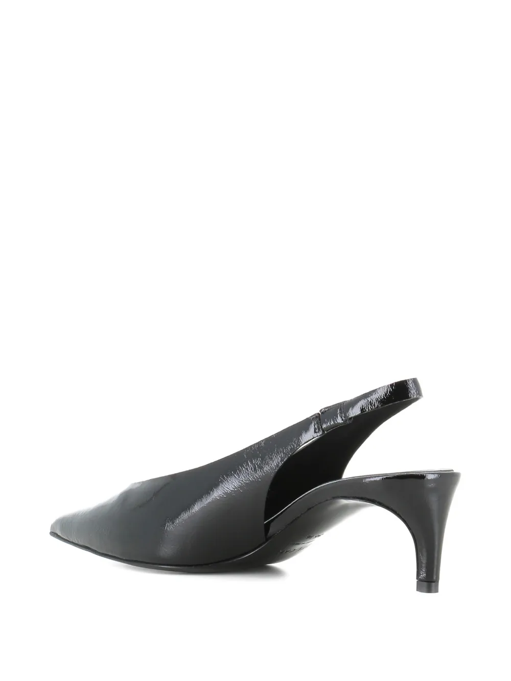 Del Carlo Slingback pumps met puntige neus Zwart