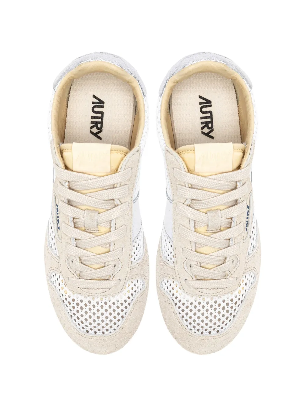 Autry Windspin sneakers met mesh vlak Wit