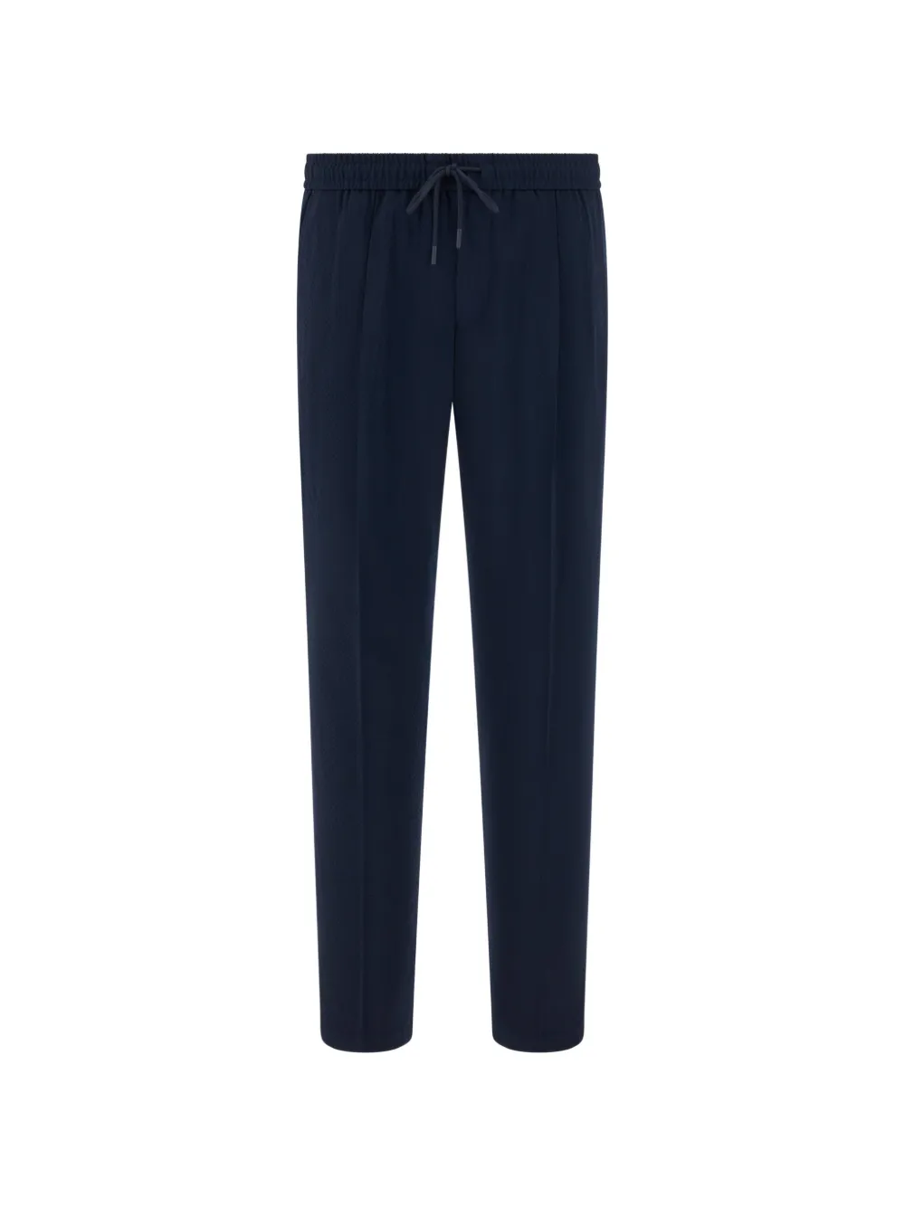 Boggi Milano drawstring seersucker trousers - Blu