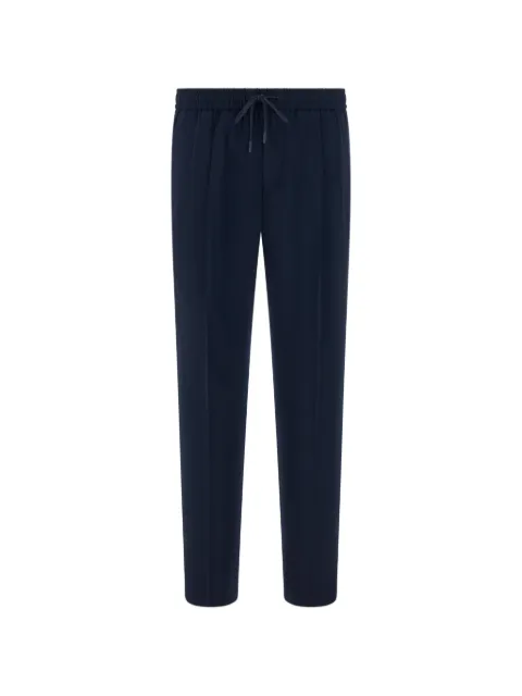 Boggi Milano drawstring seersucker trousers