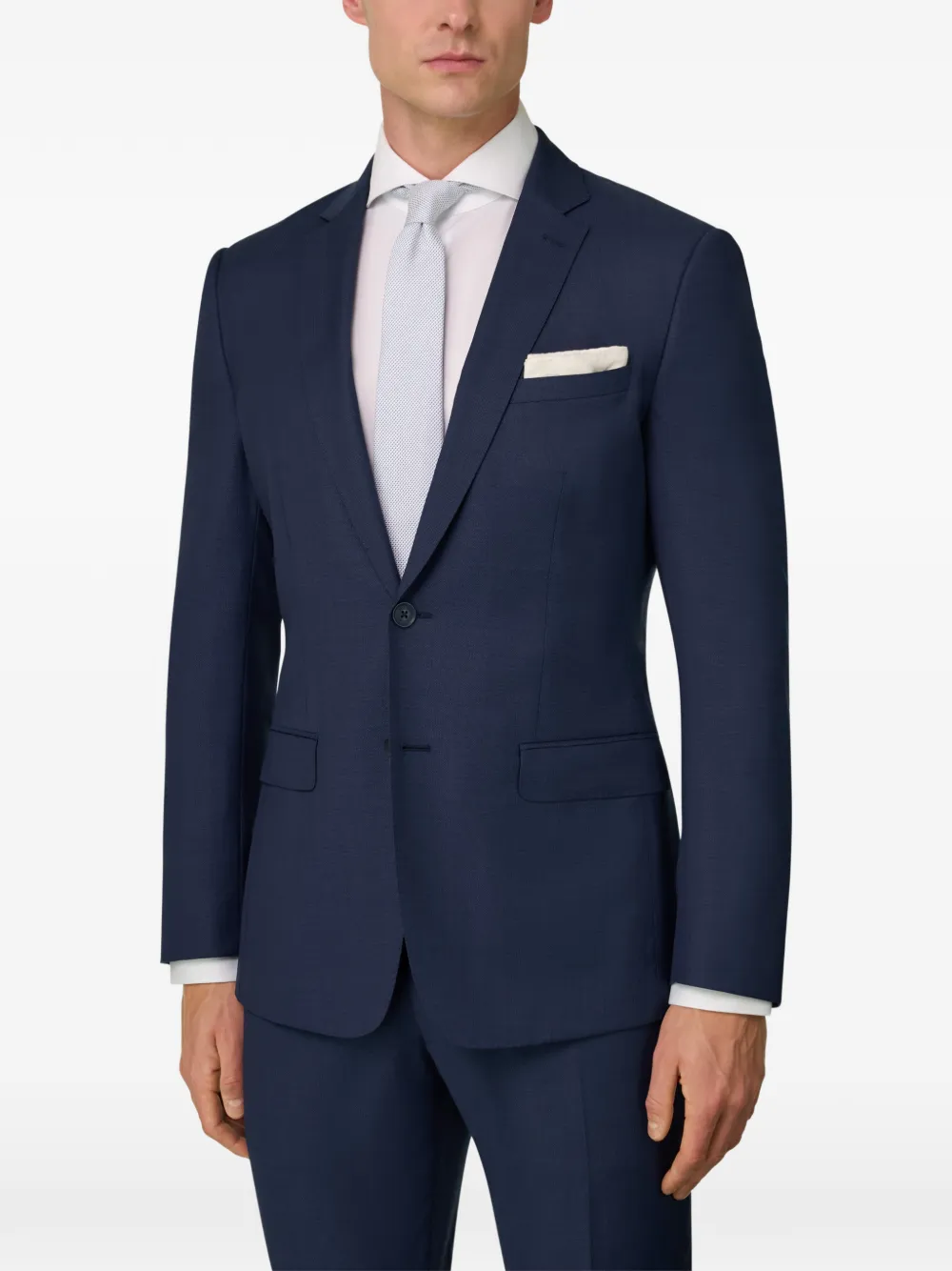  Boggi Milano Micro Pattern Single-breasted Suit - Blue 
