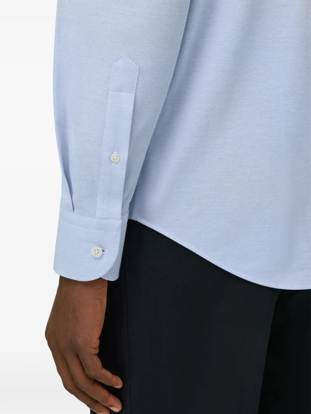Boggi Milano Jersey overhemd Blauw
