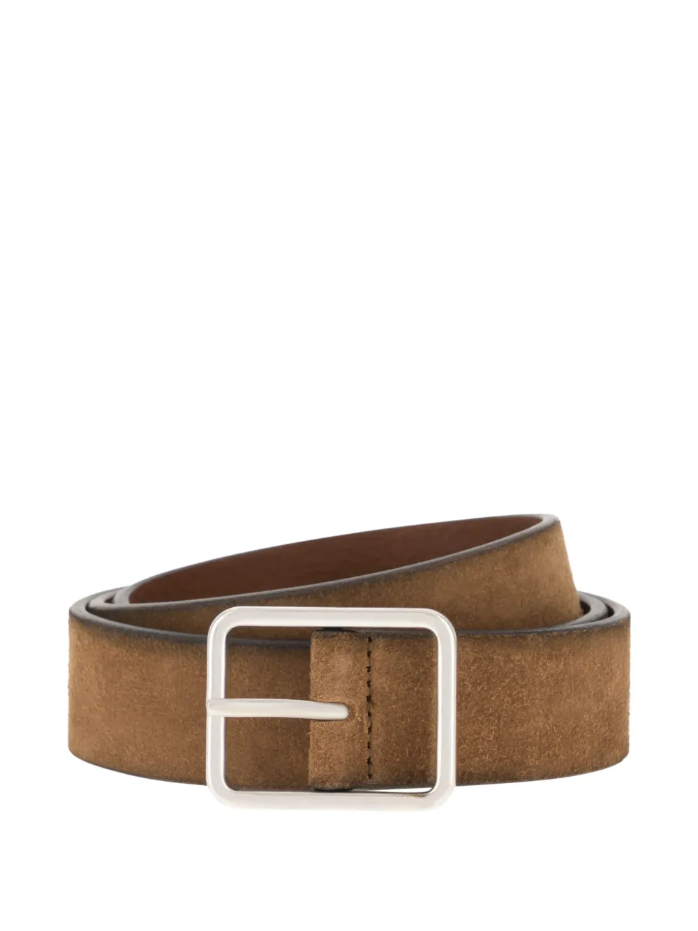Boggi Milano suede buckle belt - Marrone