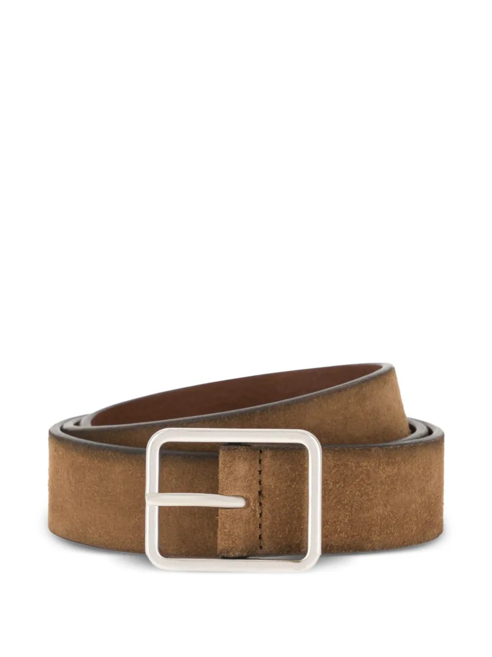 Boggi Milano suede buckle belt - Marrone