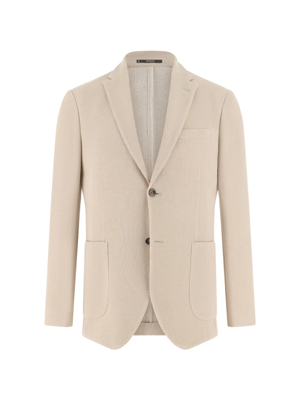 Boggi Milano micro–textured patch-pocket blazer - Toni neutri
