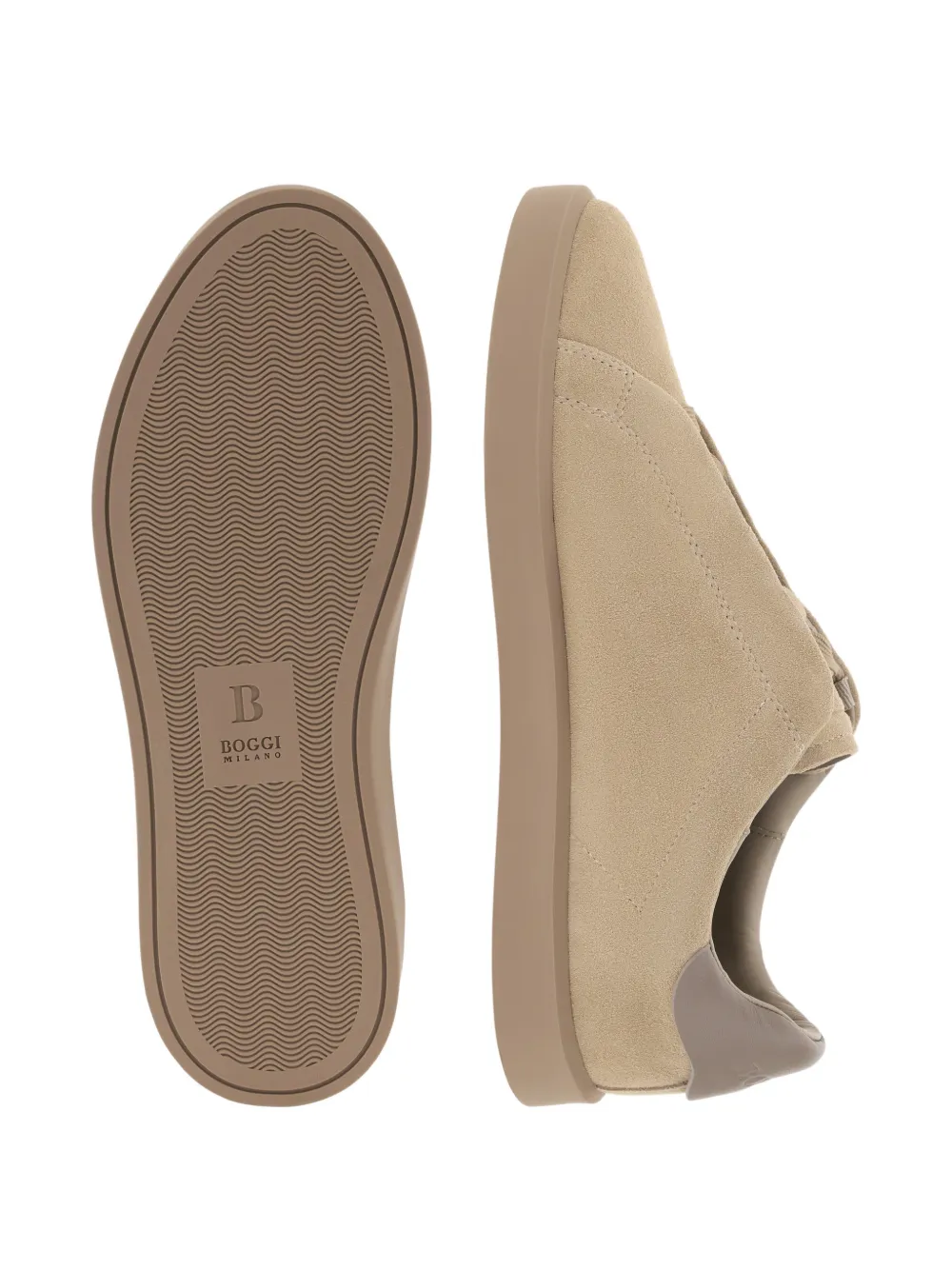Boggi Milano Essence suede sneakers Beige