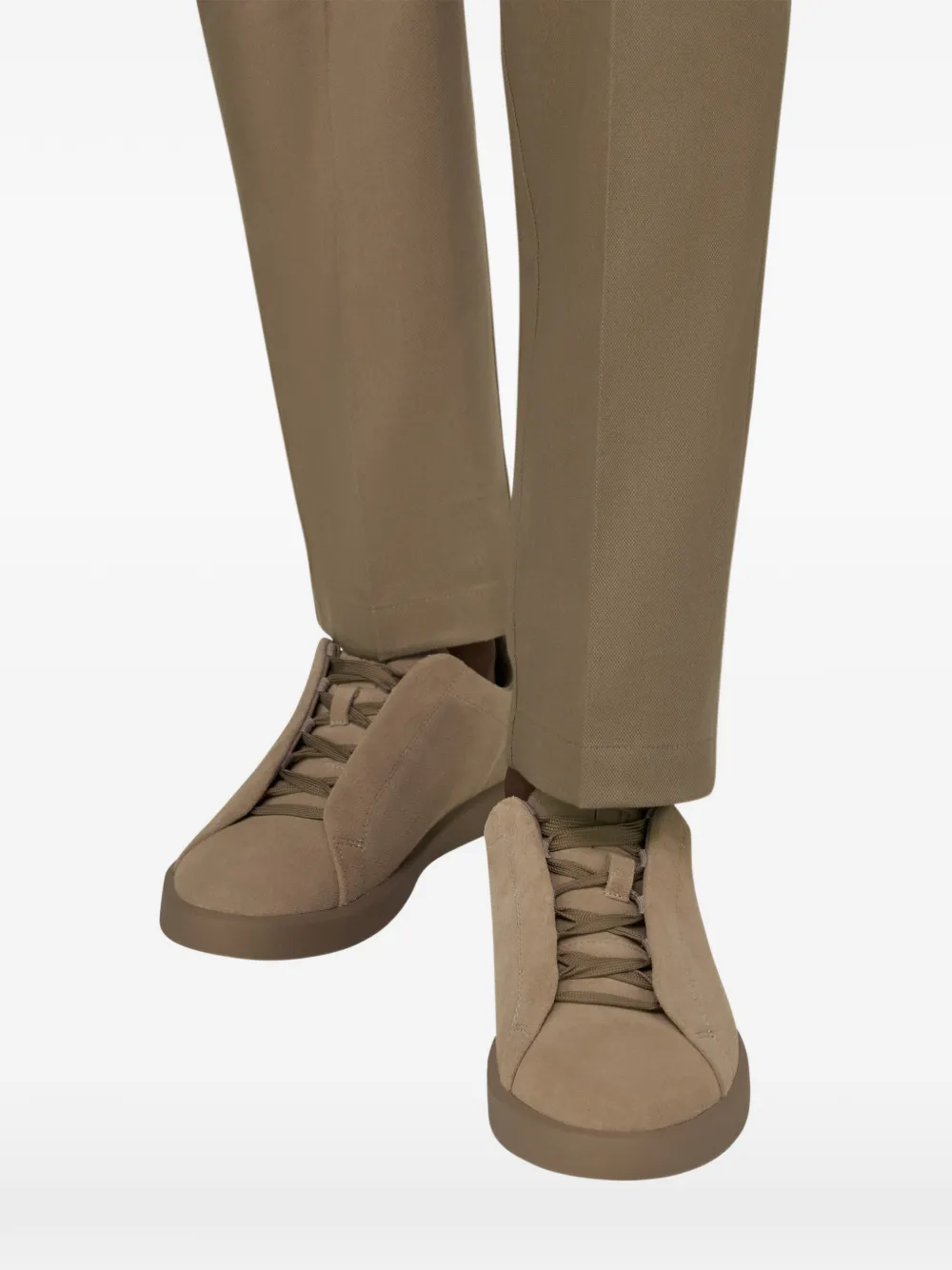 Boggi Milano Essence suede sneakers Beige