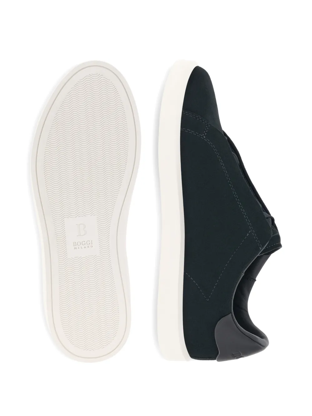 Boggi Milano Essence suède sneakers Blauw