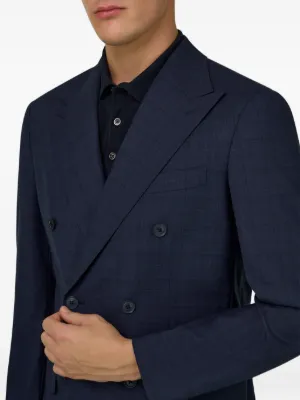 Prince Wales check double-breasted suit 7