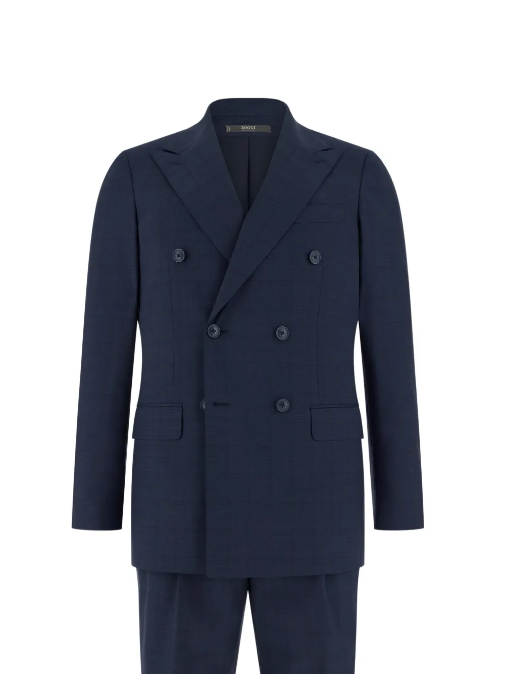Boggi Milano Prince Wales check double-breasted suit - Blu