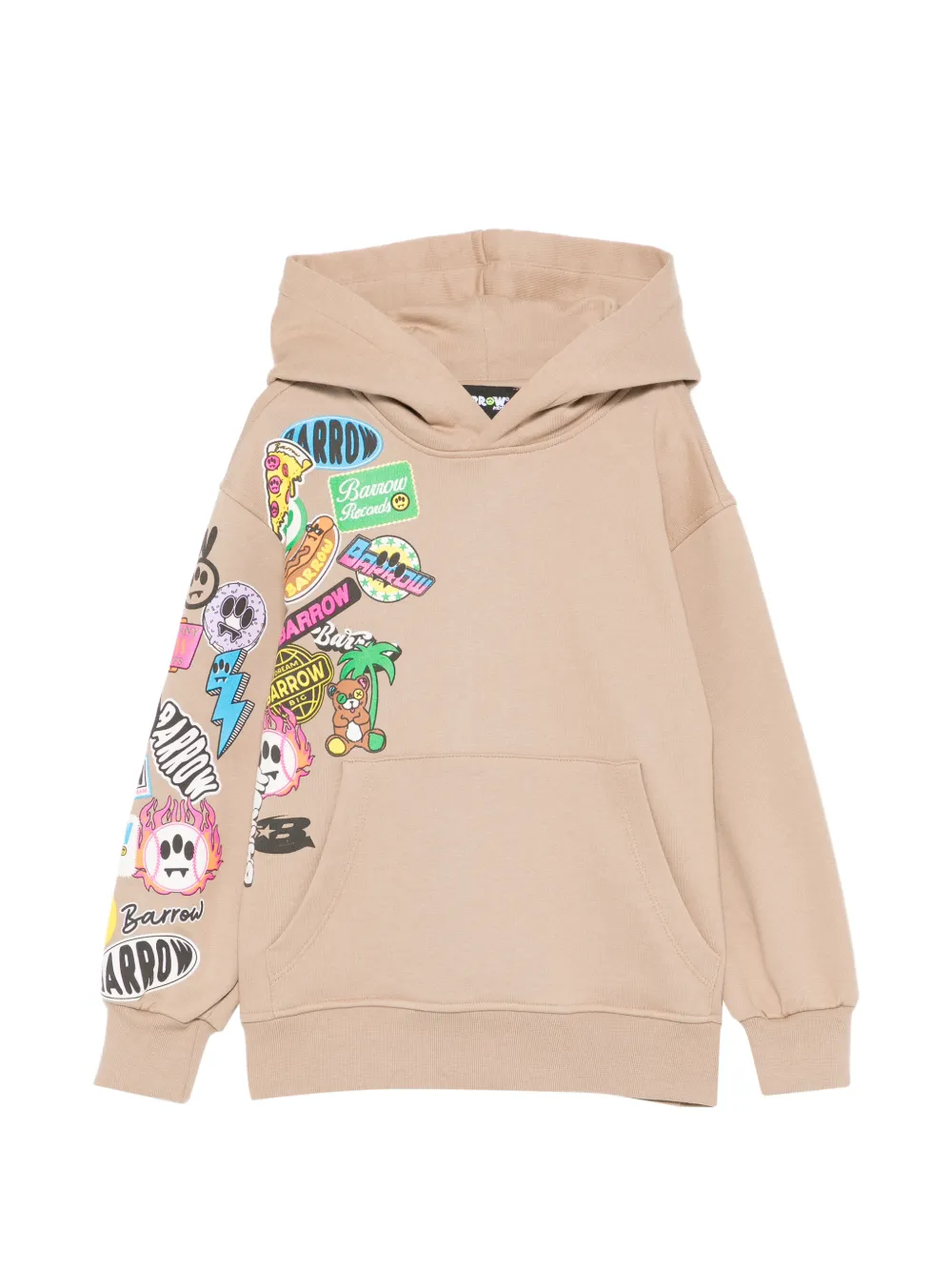 Barrow kids printed hoodie - Toni neutri