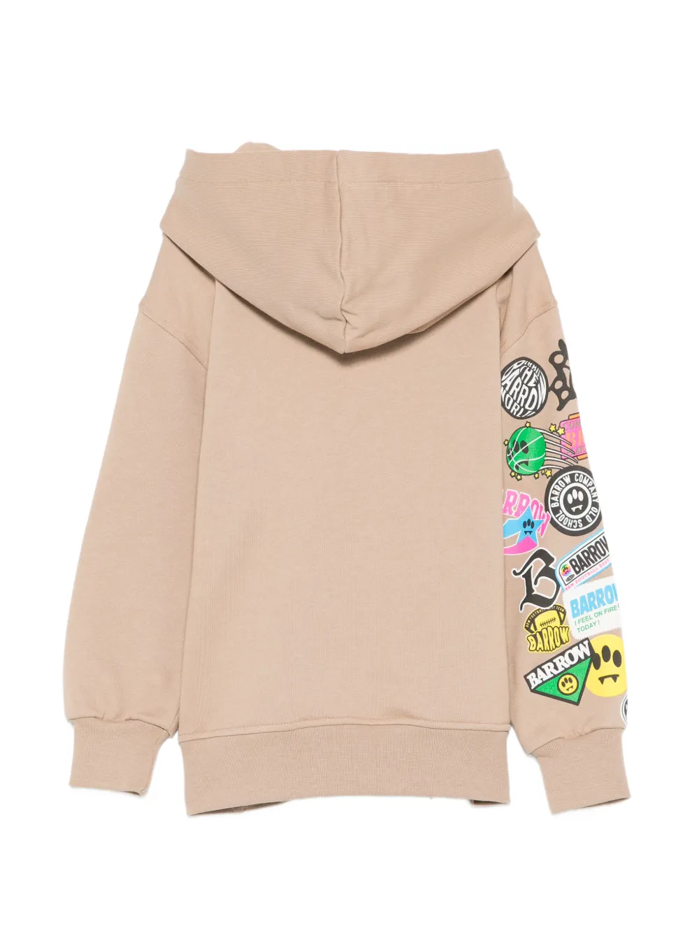 Barrow kids Hoodie met print Beige