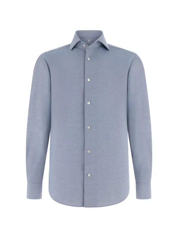 boggi dress shirts Boggi Milano, Regular Fit Striped Cotton Shirt, Man, Light Blue, Size: 40
