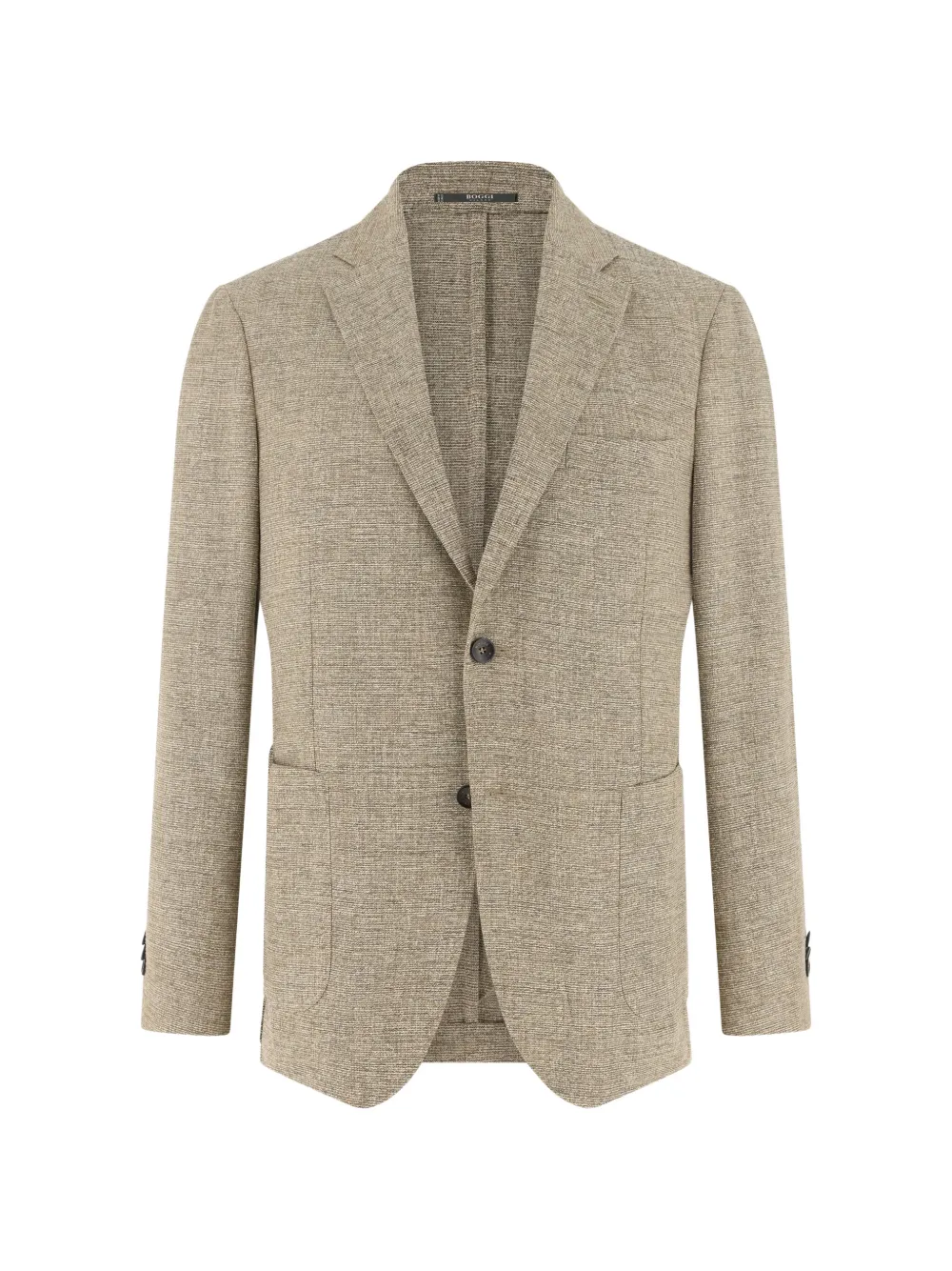 Boggi Milano micro-textured single-breasted blazer - Toni neutri