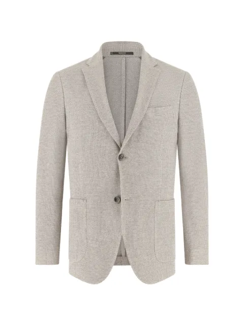 Boggi Milano textured patch-pocket blazer